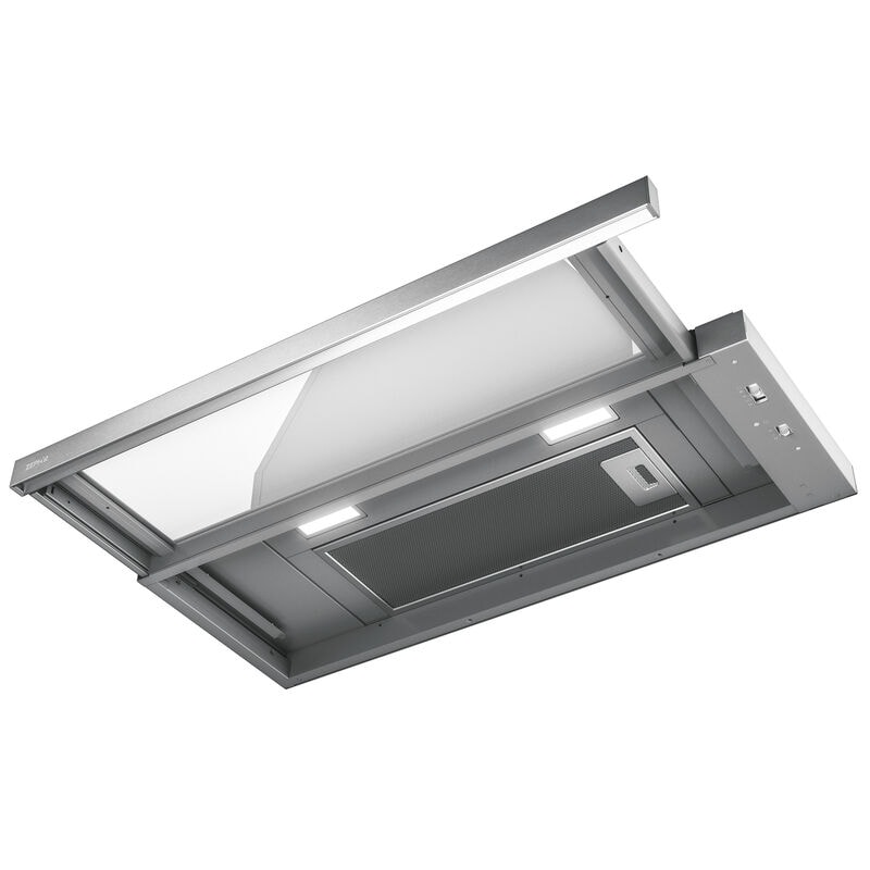 Zephyr 30 in. Convertible Slide-Out Style Range Hood with 290 CFM, 3 Fan Speeds & 2 LED Lights - Stainless Steel, , hires