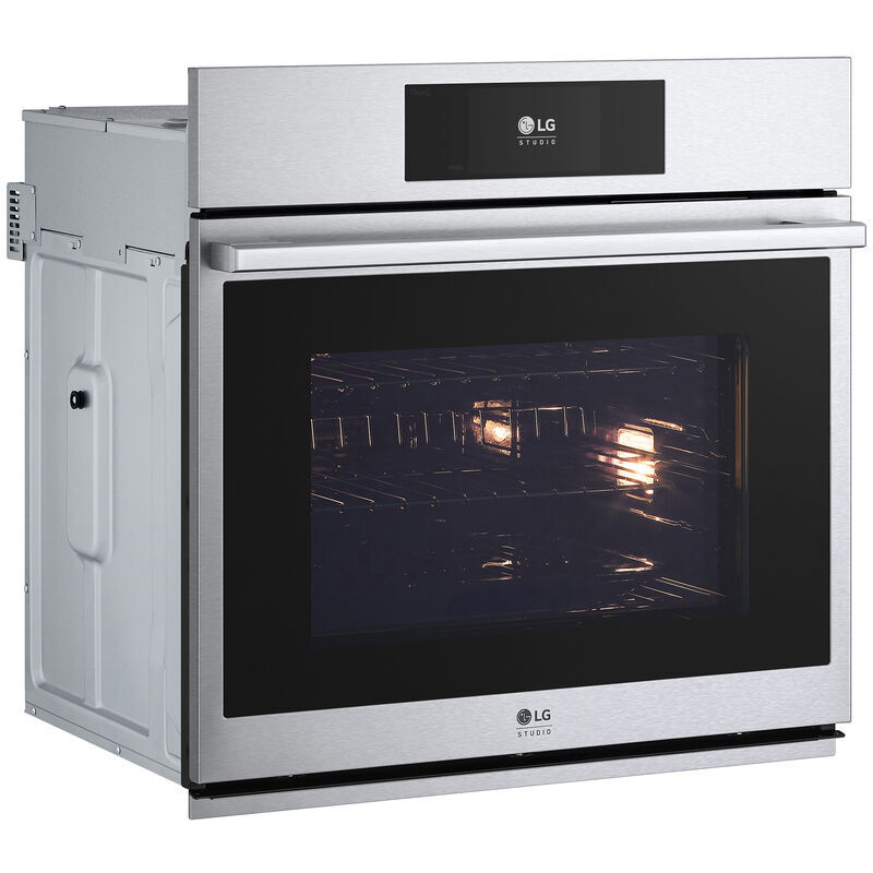 LG Studio 30 in. 4.7 cu. ft. Smart Steam Electric Single Wall Oven with True European Convection - Stainless Steel, , hires