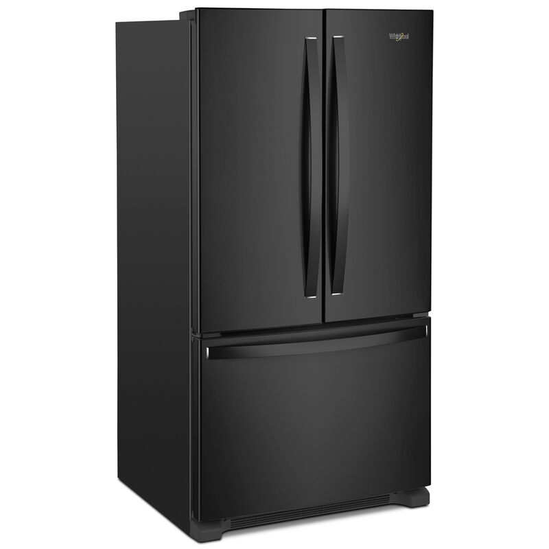 Whirlpool 36 in. 25.2 cu. ft. French Door Refrigerator with Internal Water Dispenser - Black, Black, hires