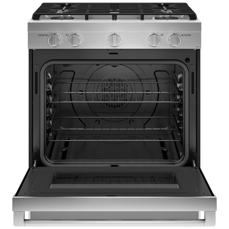 Haier 30 in. 5.6 cu. ft. Smart Convection Oven Freestanding Gas Range with 4 Sealed Burners - Stainless Steel, , hires