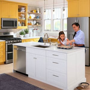 GE 30 in. 6.8 cu. ft. Air Fry True European Convection Double Oven Gas Range with 5 Sealed Burners & Griddle - Stainless Steel, Stainless Steel, hires