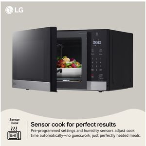 LG 18 in. 0.9 cu. ft. 1000W Countertop Microwave with Sensor Cooking - Stainless Steel, , hires