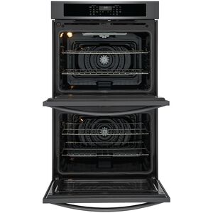 Frigidaire 30 in. 10.6 cu. ft. Top Control Electric Double Wall Oven With Standard Convection - Black Stainless Steel, Black Stainless Steel, hires