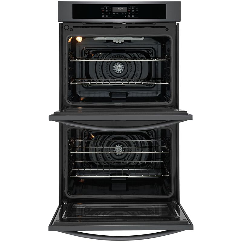 Frigidaire 30 in. 10.6 cu. ft. Top Control Electric Double Wall Oven With Standard Convection - Black Stainless Steel, Black Stainless Steel, hires