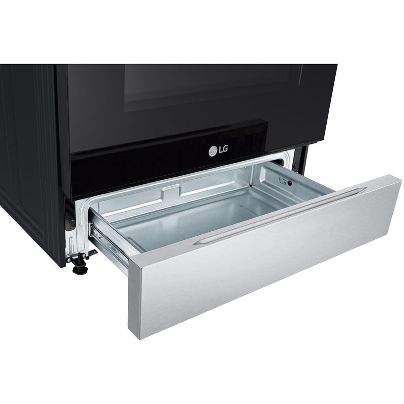 LG 30 in. 6.3 cu. ft. Smart Air Fry True European Convection Slide-In Electric Range with Radiant Burners - PrintProof Stainless Steel, , hires