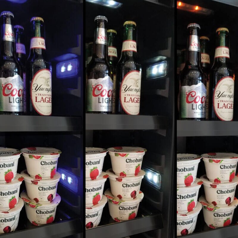 XO 15 in. Built-In/Freestanding 3.3 cu. ft. Compact Beverage Center with Pull-Out Shelves & Digital Control - Black Stainless Steel, , hires