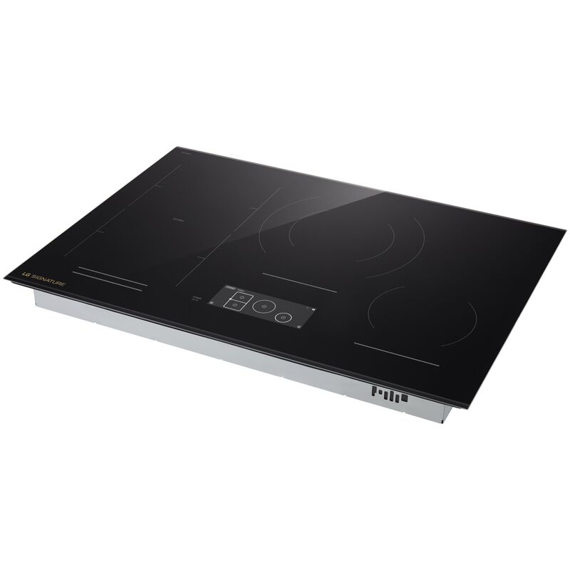LG Signature 30 in. 4-Burner Induction Cooktop with Simmer Burner & Power Burner - Black, , hires