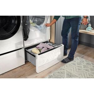 LG Laundry Pedestal Storage Drawer for 27 in. Front Load Washer & Dryers with Basket - Alpine White, , hires