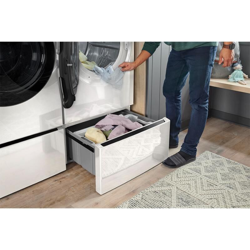 LG Laundry Pedestal Storage Drawer for 27 in. Front Load Washer & Dryers with Basket - Alpine White, , hires