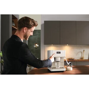 Miele CM 6360 MilkPerfection Countertop Coffee Machine - Lotus white, Lotus White, hires