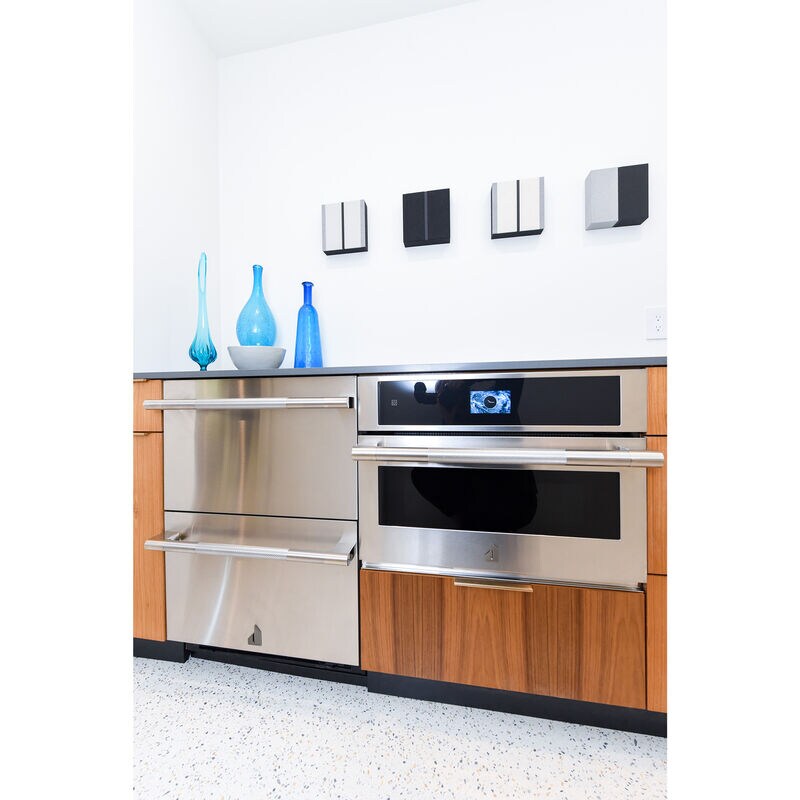 JennAir Rise 24 in. 4.7 cu. ft. Double Refrigerator & Freezer Drawer - Stainless Steel, , hires