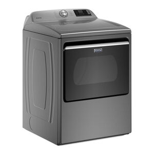 Maytag 27 in. 7.4 cu. ft. Smart Electric Dryer with Extra Power Button & Sensor Dry - Metallic Slate, Metallic Slate, hires