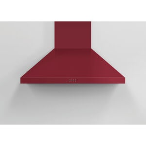 Fisher & Paykel Series 7 36 in. Convertible Chimney Style Range Hood with 600 CFM, 3 Fan Speeds & 2 LED Lights - Red, , hires
