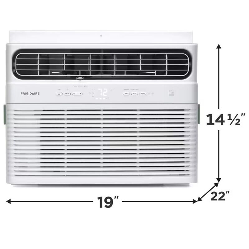 Frigidaire 12,000 BTU 115V Smart Energy Star Window Air Conditioner with Inverter, 3 Fan Speeds, Sleep Mode & Remote Control White, , hires