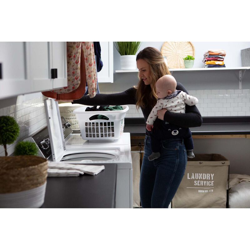 Speed Queen DR5 27 in. 7.0 cu. ft. Electric Dryer with Sensor Dry, Sanitize & Steam Cycle - White, , hires