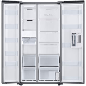 Samsung Bespoke 36 in. 22.6 cu. ft. Smart Counter Depth Side-by-Side Refrigerator with Internal Water Dispenser - Stainless Steel, Stainless Steel, hires