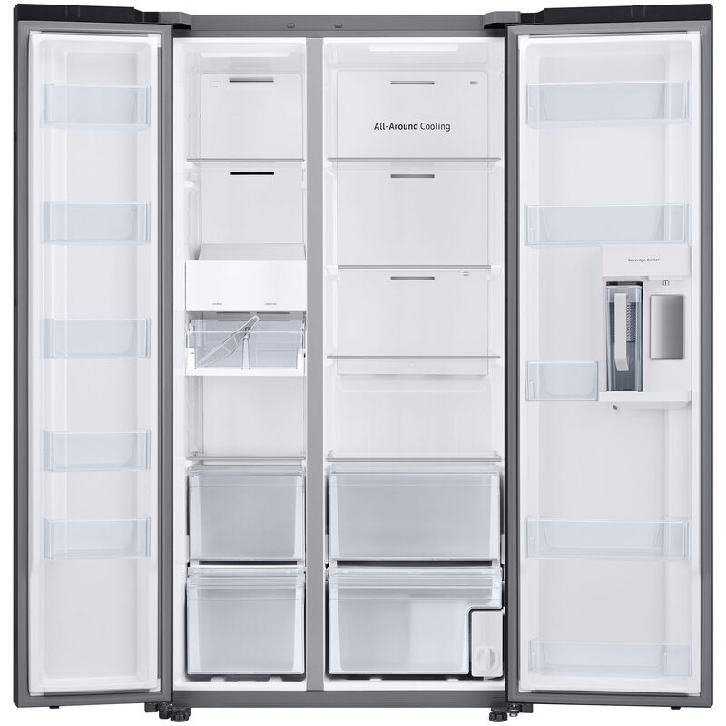 Samsung Bespoke 36 in. 22.6 cu. ft. Smart Counter Depth Side-by-Side Refrigerator with Internal Water Dispenser - Stainless Steel, Stainless Steel, hires