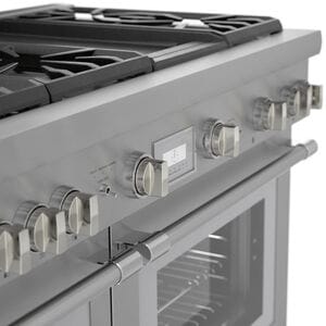 Thermador Pro Harmony 48 in. 6.8 cu. ft. Smart True European Convection Double Oven Dual Fuel Range with 6 Sealed Burners & Griddle - Stainless Steel, , hires