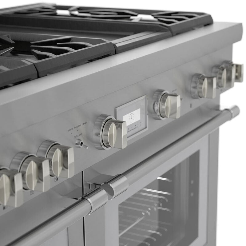 Thermador Pro Harmony 48 in. 6.8 cu. ft. Smart True European Convection Double Oven Dual Fuel Range with 6 Sealed Burners & Griddle - Stainless Steel, , hires