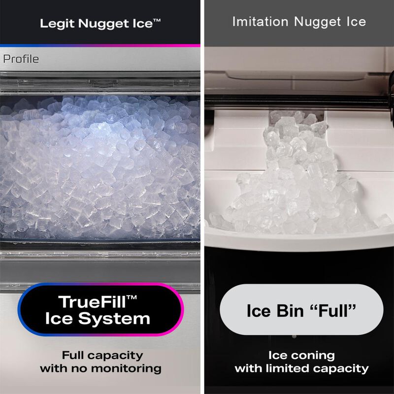 GE Profile 14 in. Smart Ice Maker with 3 lb. Ice Storage & Digital Control - Carbon Black, , hires
