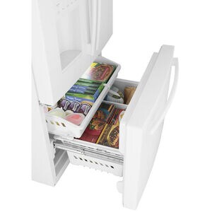 GE 36 in. 25.6 cu. ft. French Door Refrigerator with Ice & Water Dispenser - White, White, hires