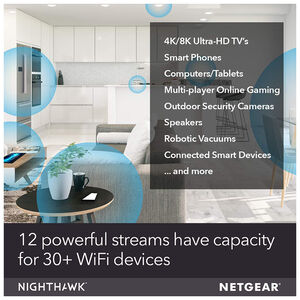 Netgear Nighthawk AX12 12-Stream MU-MIMO Wi-Fi 6 Router, , hires