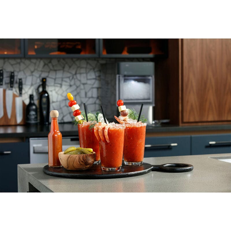 GE Profile 11 in. Smart Ice Maker with 3 lb. Ice Storage & Digital Control - Stainless Steel, , hires