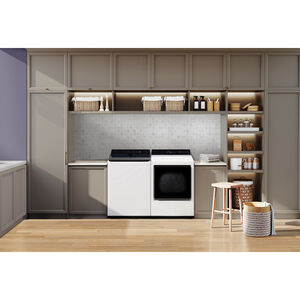LG 27 in. 7.3 cu. ft. Smart Ventless Electric Dryer with Heat Pump & Sensor Dry - Alpine White, Alpine White, hires
