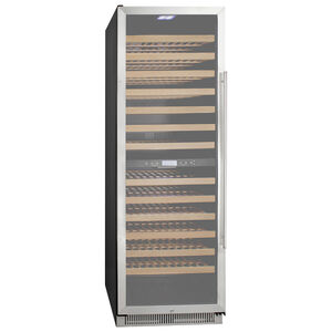 Summit 24 in. Full-Size Built-In or Freestanding Wine Cooler with 162 Bottle Capacity, Dual Temperature Zones & Digital Control - Stainless Steel, , hires