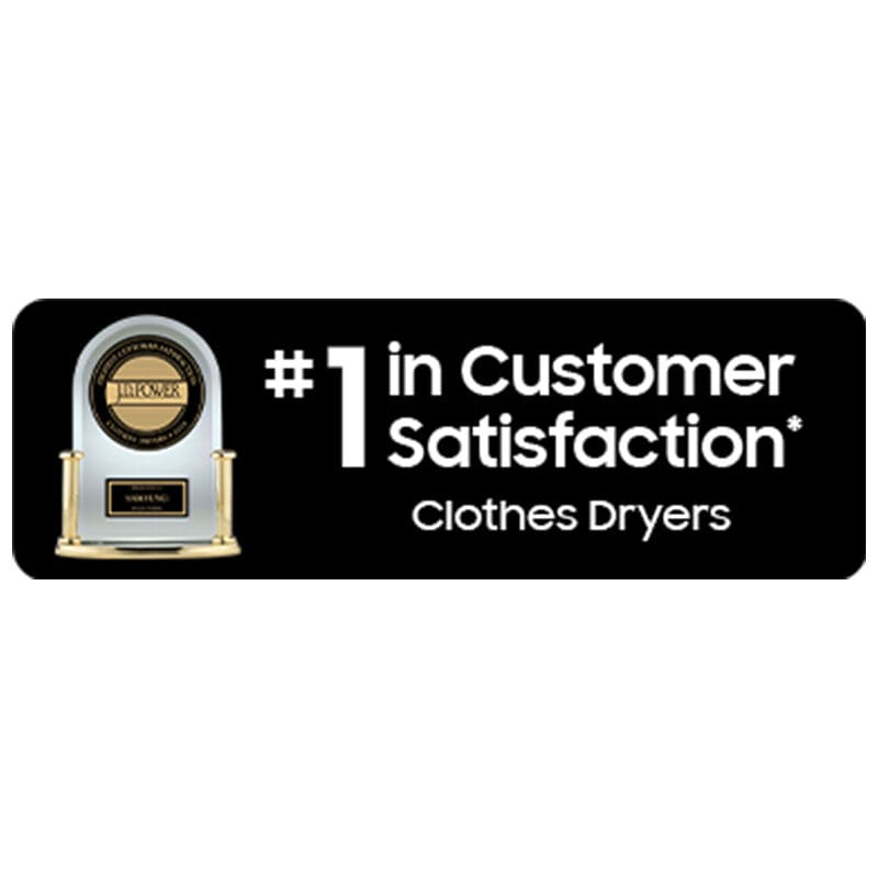 Samsung 27 in. 7.4 cu. ft. Smart Electric Dryer with Sanitize Cycle & Sensor Dry - Brushed Black, Brushed Black, hires