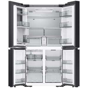 Samsung Bespoke 36 in. 23.5 cu. ft. Smart Counter Depth 4-Door French Door Refrigerator with AI Hybrid Cooling, Beverage Center & Internal Water Autofill Pitcher - Custom Panel Ready, Custom Panel Required, hires