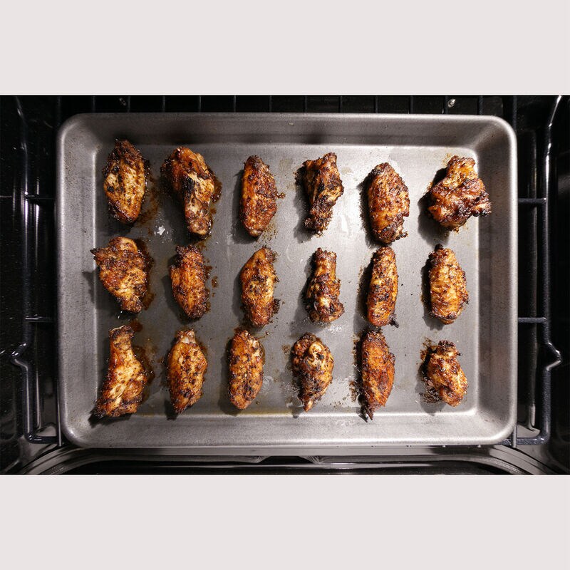 GE Profile 30 in. 6.8 cu. ft. Smart Air Fry True European Convection Double Oven Gas Range with 5 Sealed Burners, Grill & Griddle - Stainless Steel, Stainless Steel, hires