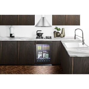 Summit Commercial 24 in. Built-In/Freestanding 4.2 cu. ft. Compact Beverage Center with Adjustable Shelves & Digital Control - Custom Panel Ready, , hires