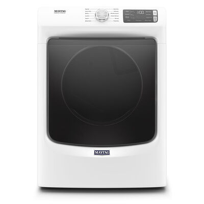 Maytag 27 in. 7.3 cu. ft. Stackable Gas Dryer with Extra Power, Sanitize, Steam & Quick Dry Cycle - White | MGD6630HW
