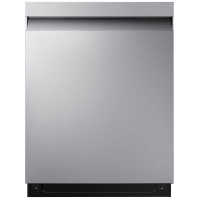 Samsung Bespoke 24 in. Smart Built-In Dishwasher with Top Control, 46 dBA Sound Level, 15 Place Settings, 7 Wash Cycles & Sanitize Cycle - Stainless Steel | DW80CG5450SR