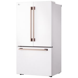 LG Studio 36 in. 26.5 cu. ft. Smart Counter Depth French Door Refrigerator with Internal Water Dispenser - Essence White, Essence White, hires