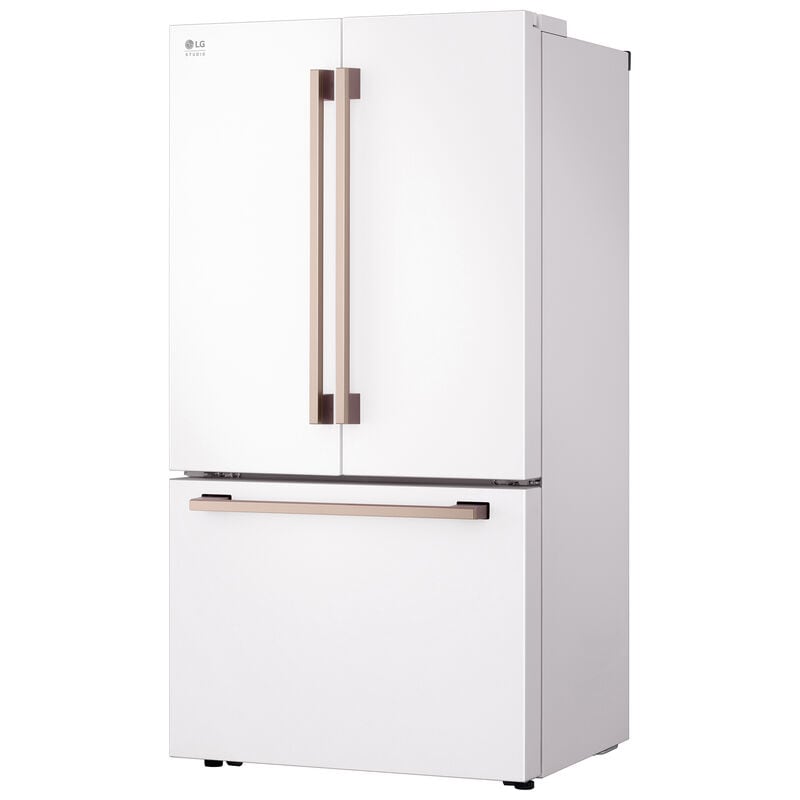 LG Studio 36 in. 26.5 cu. ft. Smart Counter Depth French Door Refrigerator with Internal Water Dispenser - Essence White, Essence White, hires
