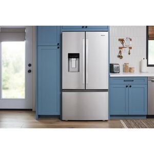 Whirlpool 36 in. 23.4 cu. ft. Smart Counter Depth French Door Refrigerator with Ice & Water Dispenser - Fingerprint Resistant Stainless Steel, , hires