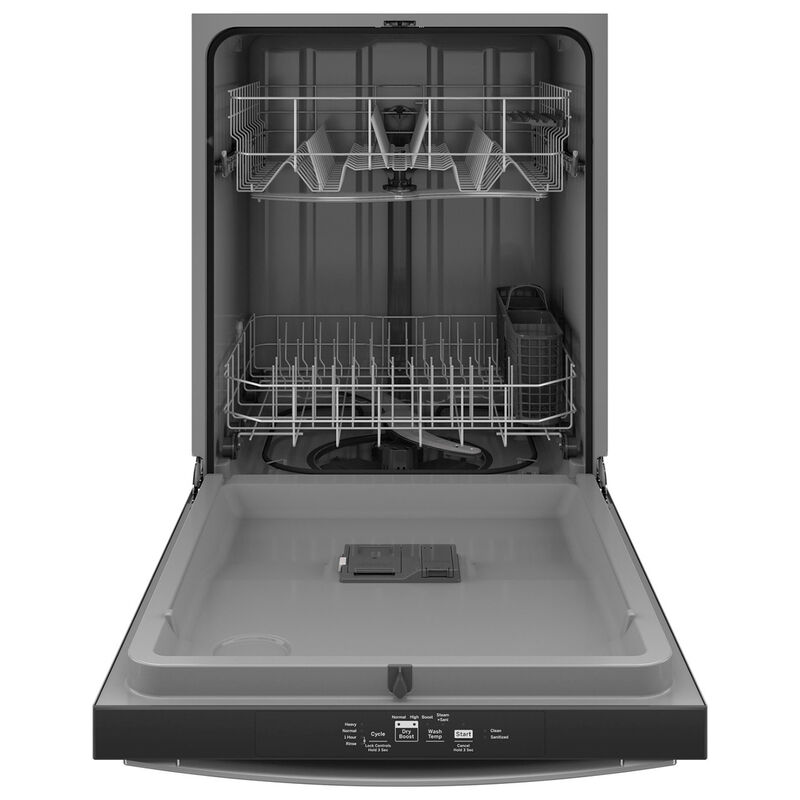 GE 24 in. Top Control Flush-Mount Dishwasher with 55 dBA Sound Level & Dry Boost - Fingerprint Resistant Stainless Steel, , hires