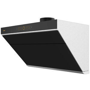 Fotile Slant Vent Series 36 in. Side Vent Range Hood with 4 Speed Settings, 1000 CFM, Ducted Venting & 2 LED Lights - Onyx Black, , hires