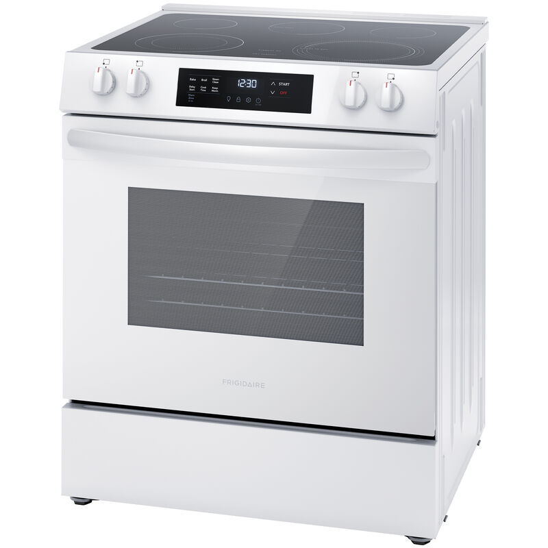 Frigidaire 30 in. 5.3 cu. ft. Electric Range with Smoothtop Burners - White, White, hires