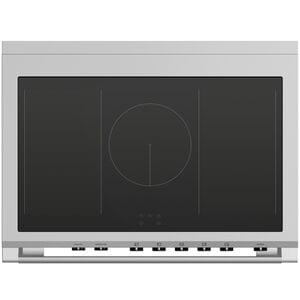 Fisher & Paykel Series 9 Classic 36 in. 4.9 cu. ft. True European Convection Electric Range with 5 Induction Burners - Red, , hires