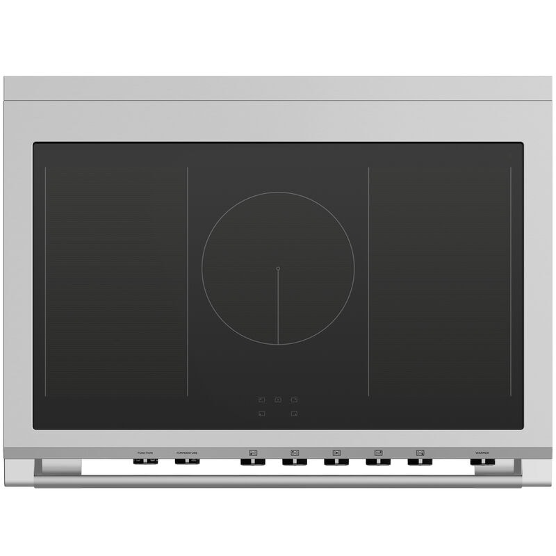 Fisher & Paykel Series 9 Classic 36 in. 4.9 cu. ft. True European Convection Electric Range with 5 Induction Burners - Red, , hires