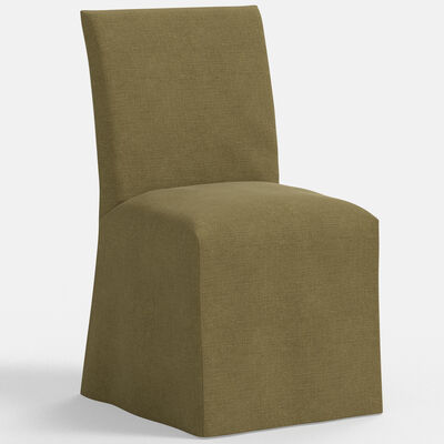 Skyline Furniture Linen Fabric Slipcover Dining Chair - Olive | 91-6SLLNNOLV