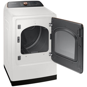 Samsung 27 in. 7.4 cu. ft. Smart Electric Dryer with Sensor Dry, Sanitize & Steam Cycle - Ivory, , hires