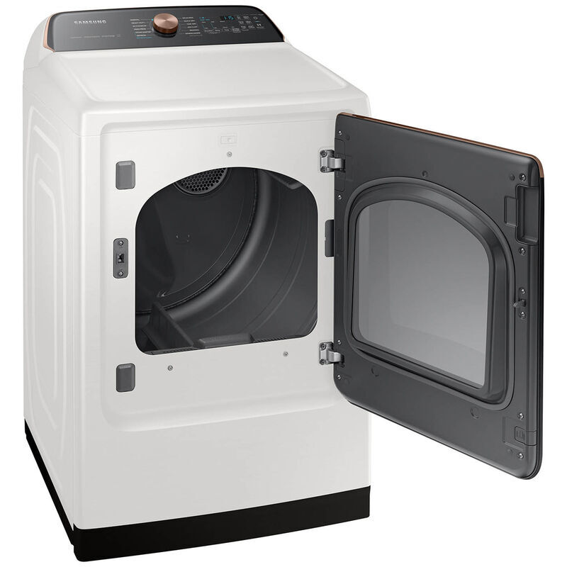 Samsung 27 in. 7.4 cu. ft. Smart Electric Dryer with Sensor Dry, Sanitize & Steam Cycle - Ivory, , hires