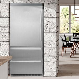 Liebherr 4" Decorative Top Grill for 36" Freestanding Refrigerator - Stainless Steel, , hires