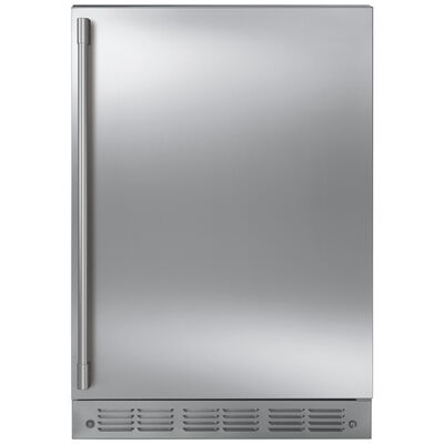 Monogram 24 in. 5.4 cu. ft. Compact Refrigerator - Stainless Steel | ZIFS240NSS