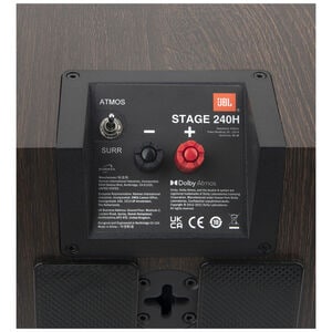JBL Stage 240H 2-Way 4.5 in. (114 mm) Dolby Atmos Surround Sound Loudspeaker - Espresso, Espresso, hires