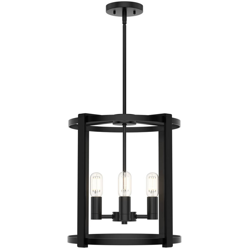 Hunter Astwood 16 in. 4-Light Chandelier - Matte Black, , hires